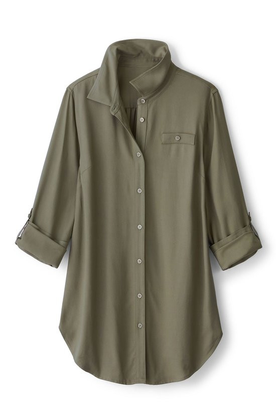Iconic Long Sleeve Twill Big Shirt - thumbnail 10