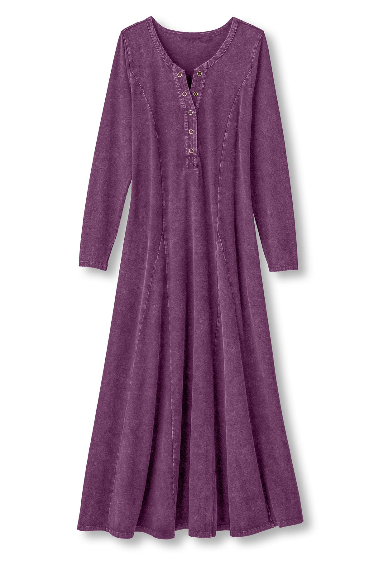 Janet Knit Denim Maxi Dress - thumbnail 3
