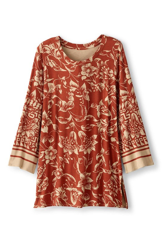Asteria Bracelet Sleeve Knit Tunic - thumbnail 2