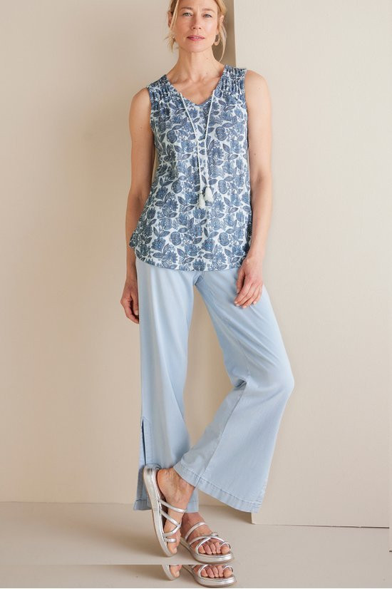 Roxie Printed Pointelle Tank - thumbnail 2
