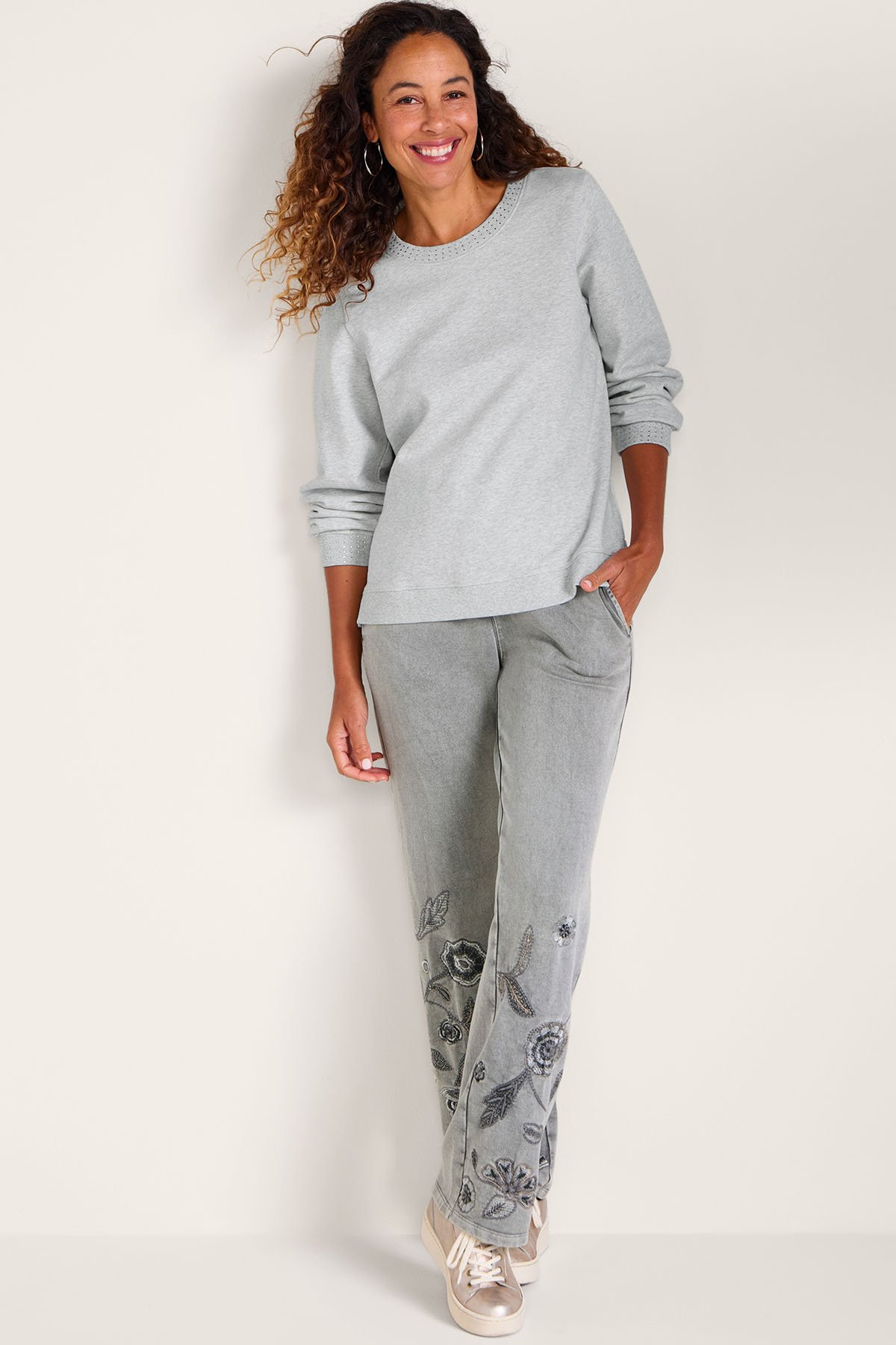 Fleur De French Terry Pull-On Pants