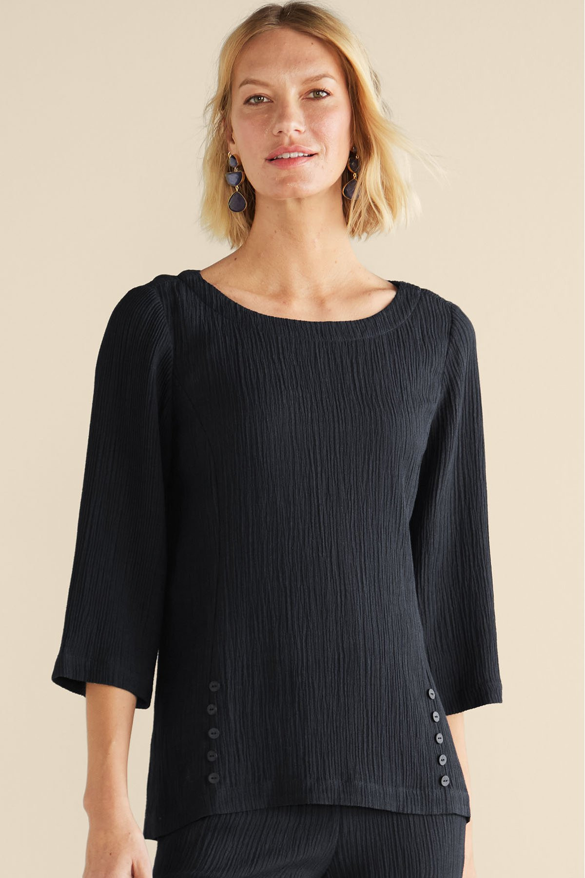 Oceo Crinkle Gauze Tunic