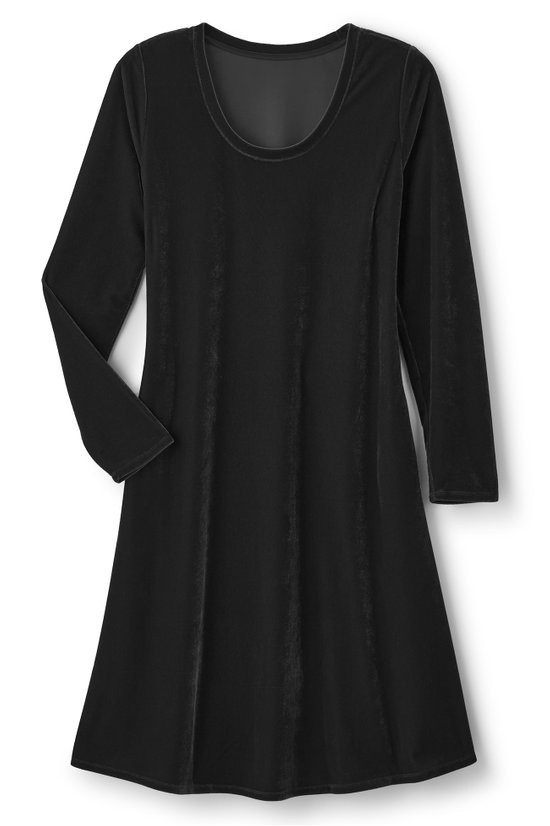 Short Santiago Velvet Dress - thumbnail 2