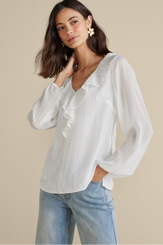 Xenia Ruffle Top - thumbnail 10