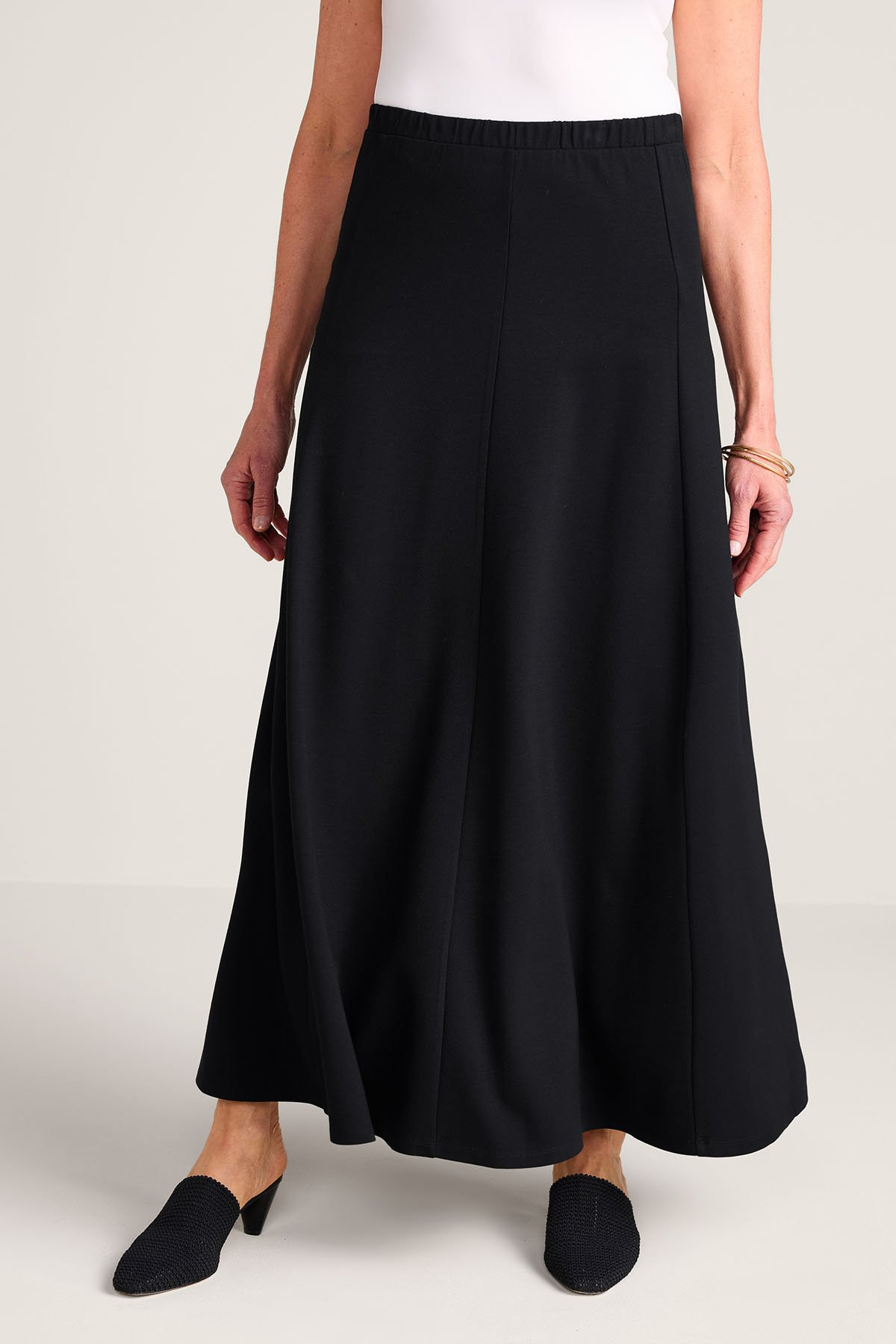 Problem Solved Paneled Ponte Maxi Skirt - thumbnail 4