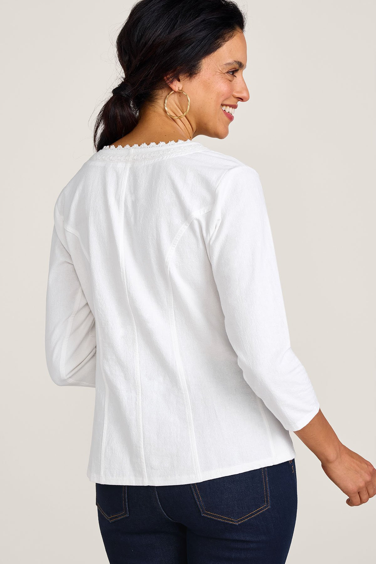 Taos Btn Front ¾ Slv Top - thumbnail 4