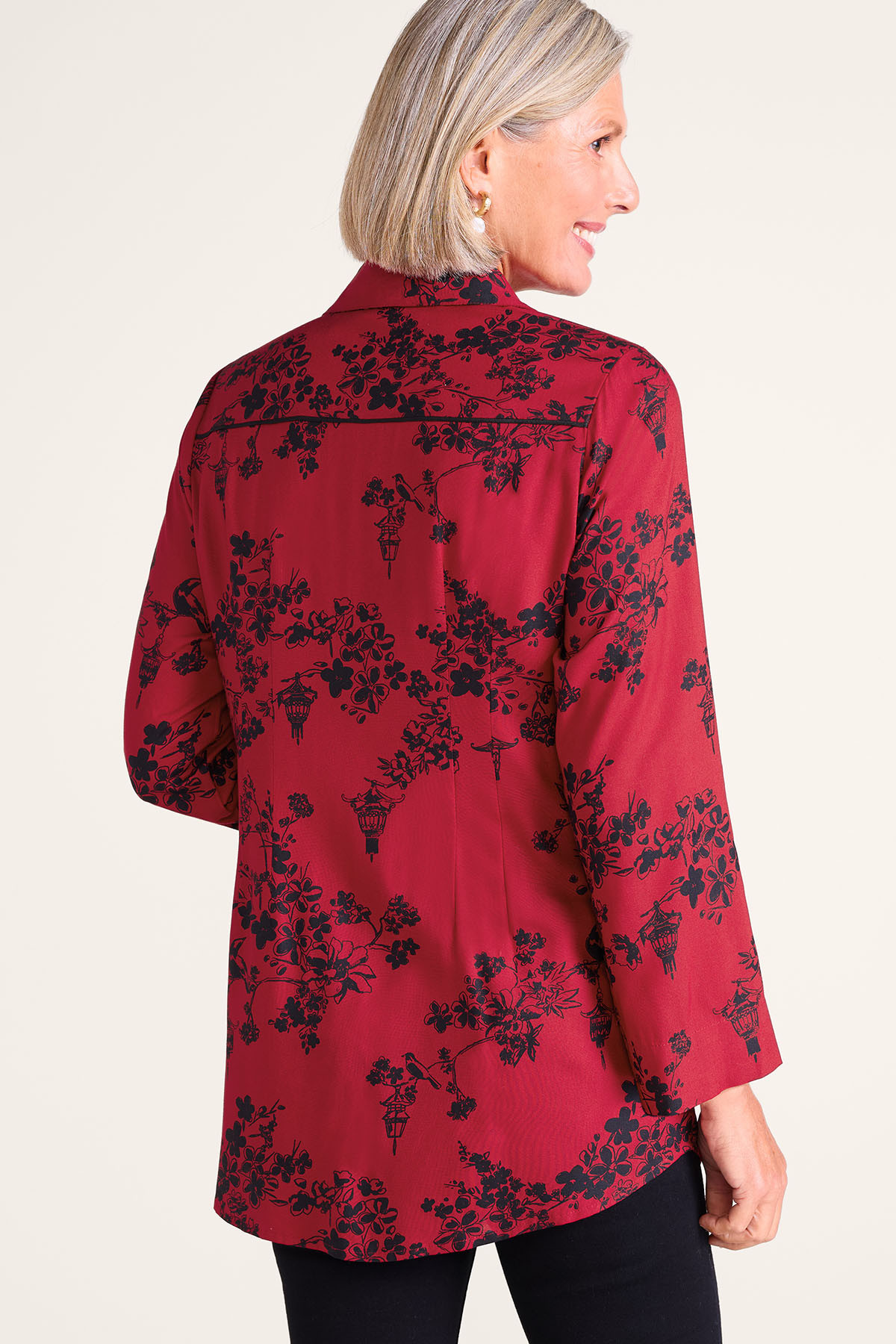 Sumi Challis Asymmetric Tunic - thumbnail 4