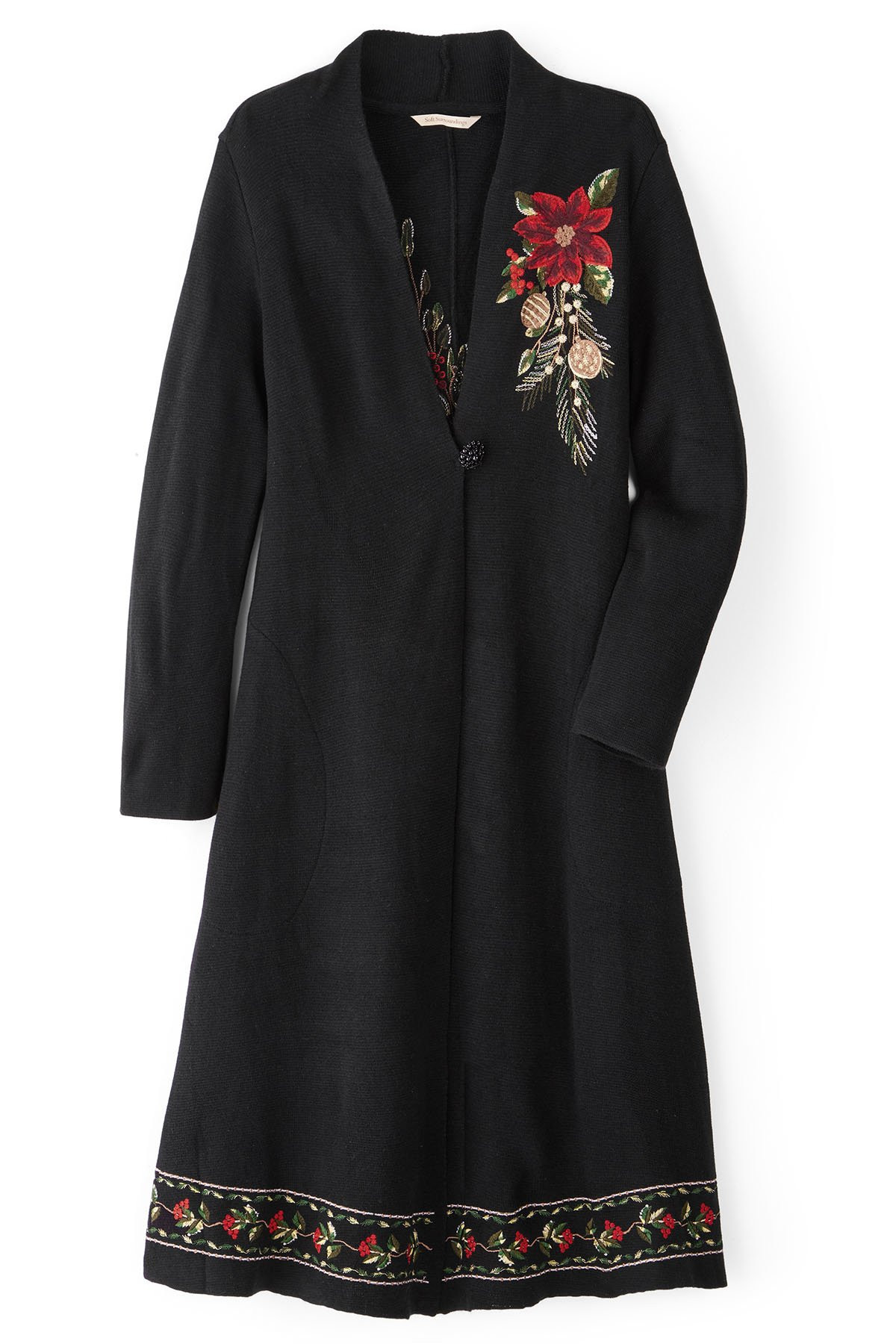 Vienna Embroidered Long Cardigan - thumbnail 2