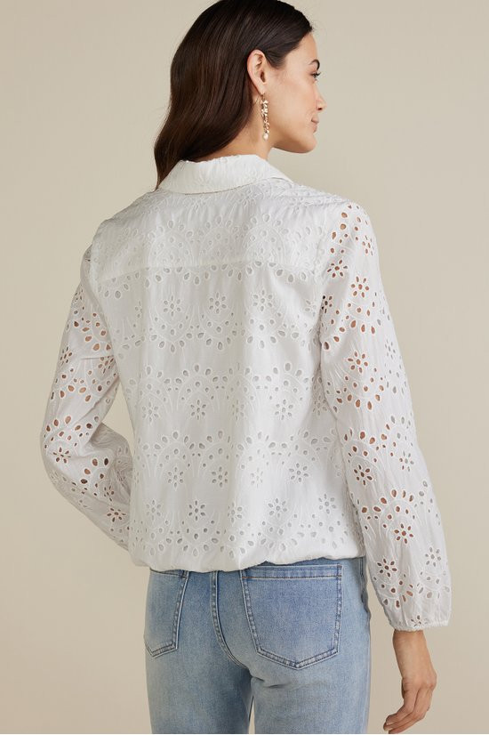 Jovana Eyelet Shirt - thumbnail 4