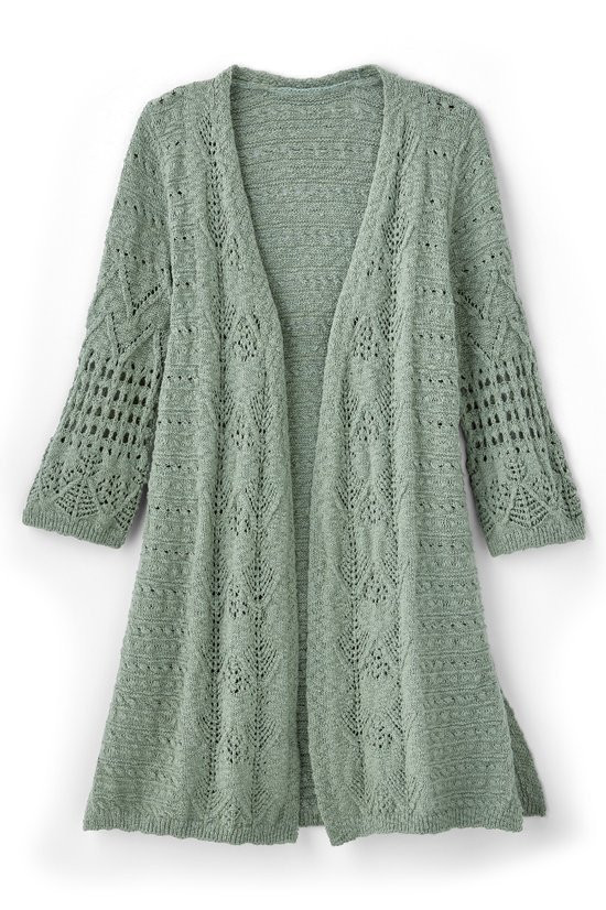 Calistoga Pointelle Cardigan - thumbnail 2