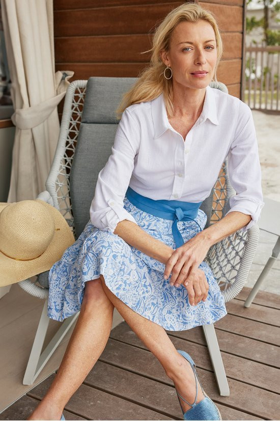 Talisa Linen Blend Skirt - thumbnail 5