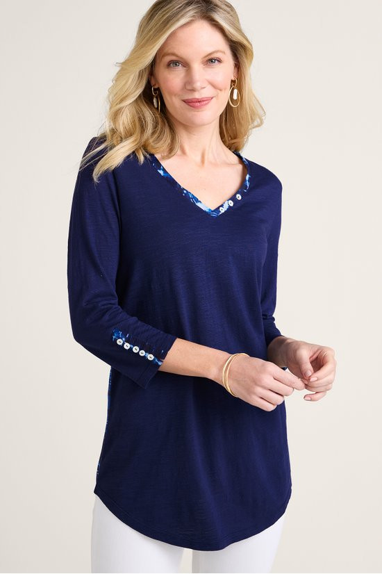 Nieve Mixed-Media Tunic