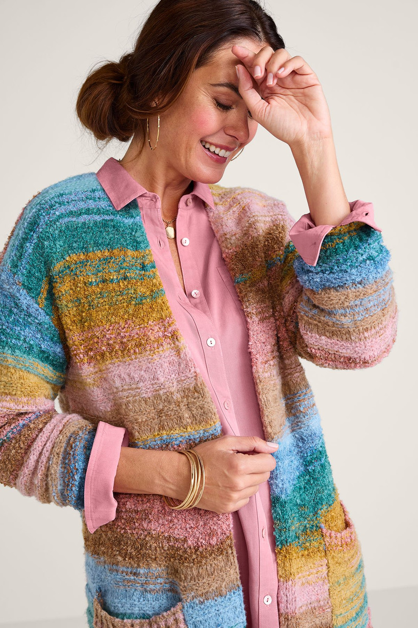 Painted Skies Boucle Cardigan - image 5