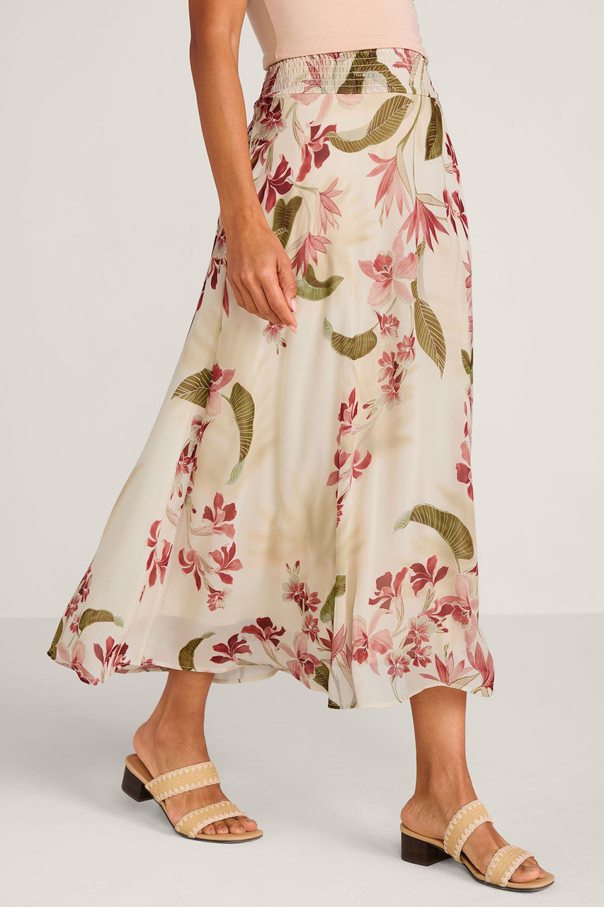 Desert Palm Print Pull On Maxi Skirt - image 2
