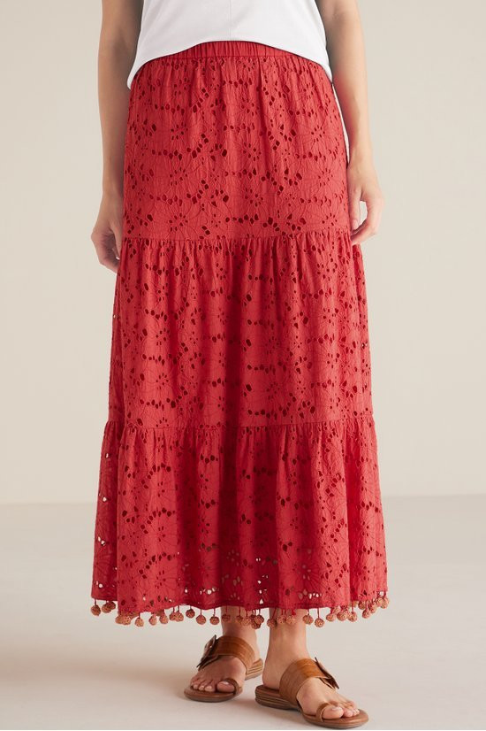 Lucia Eyelet Skirt - image 4