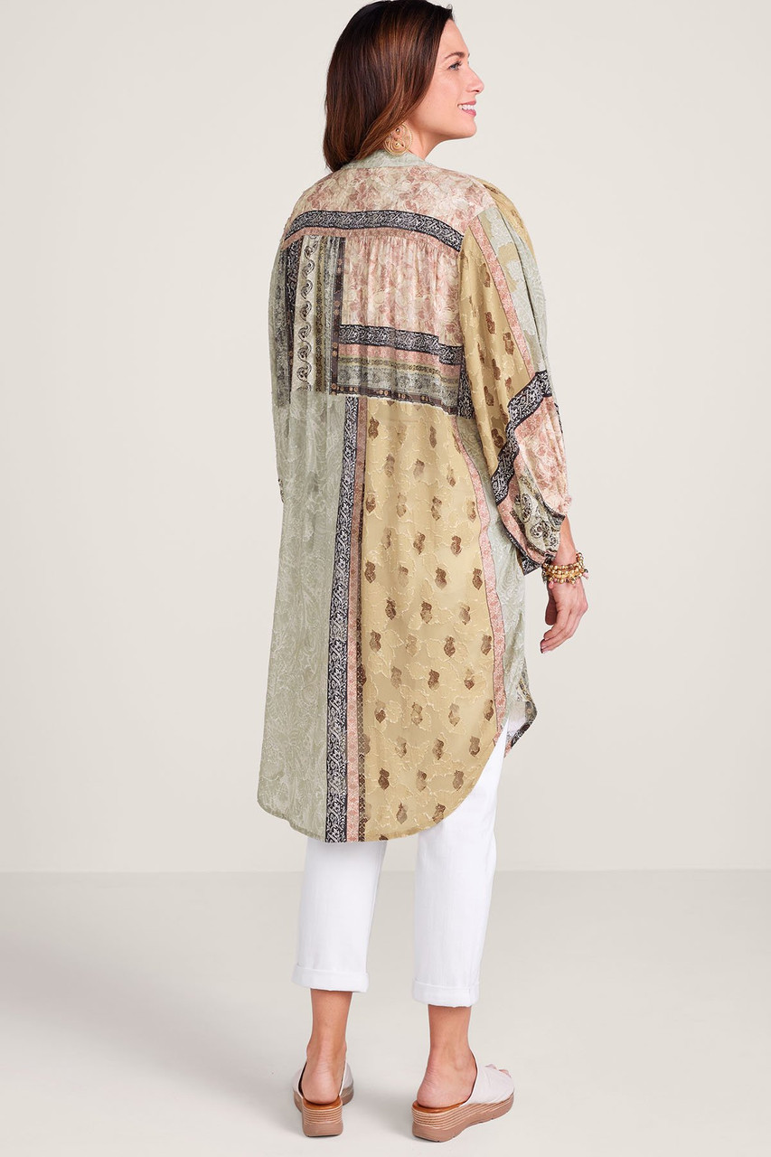 Printed Burnout Jacquard Long Topper - image 4