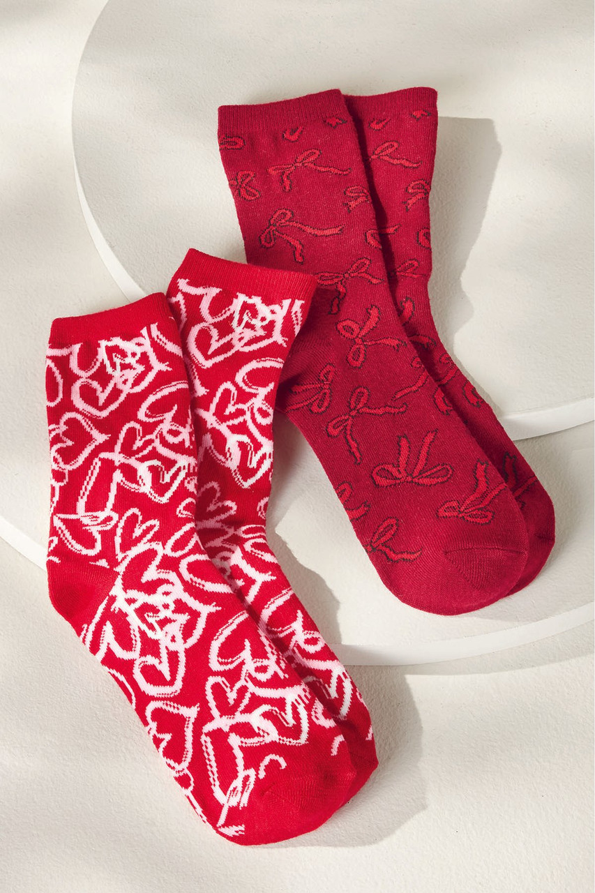Patty Printed Crew Socks - image 2