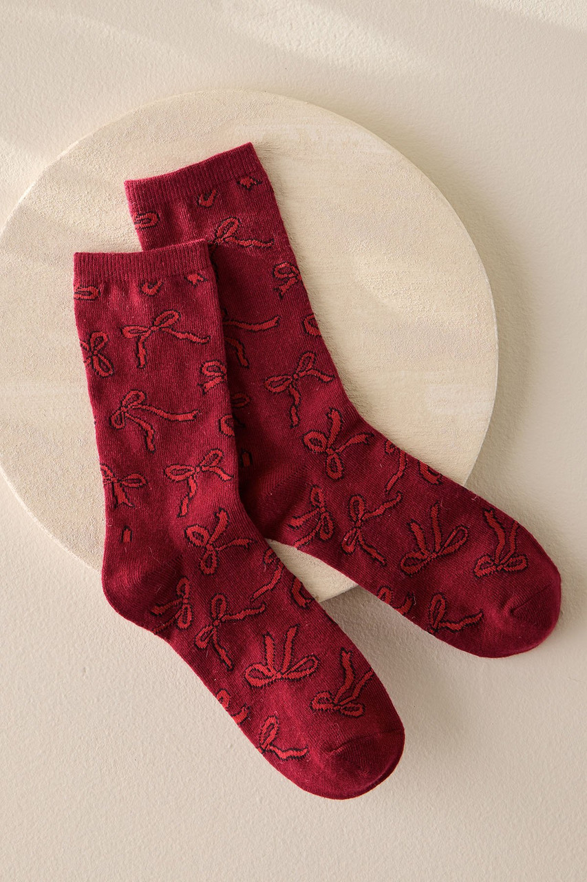 Patty Printed Crew Socks - image 3
