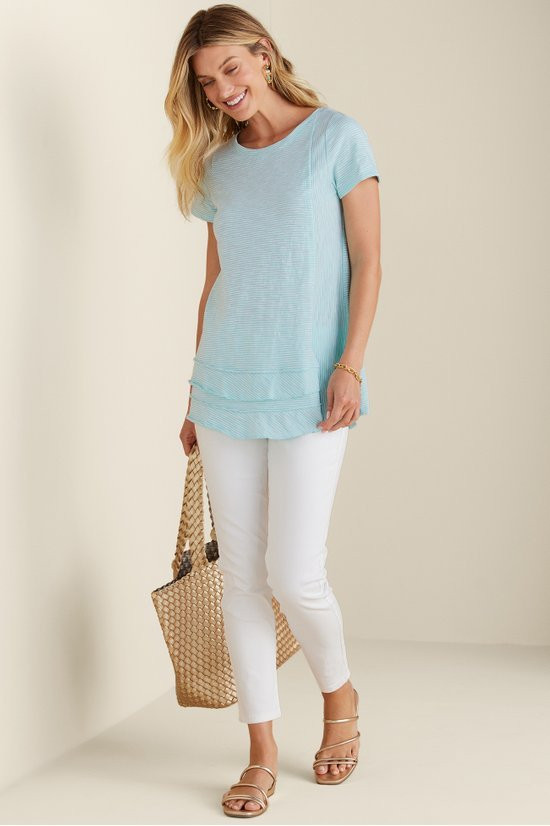 Coco Pima Short Sleeve Tunic Tee - image 3