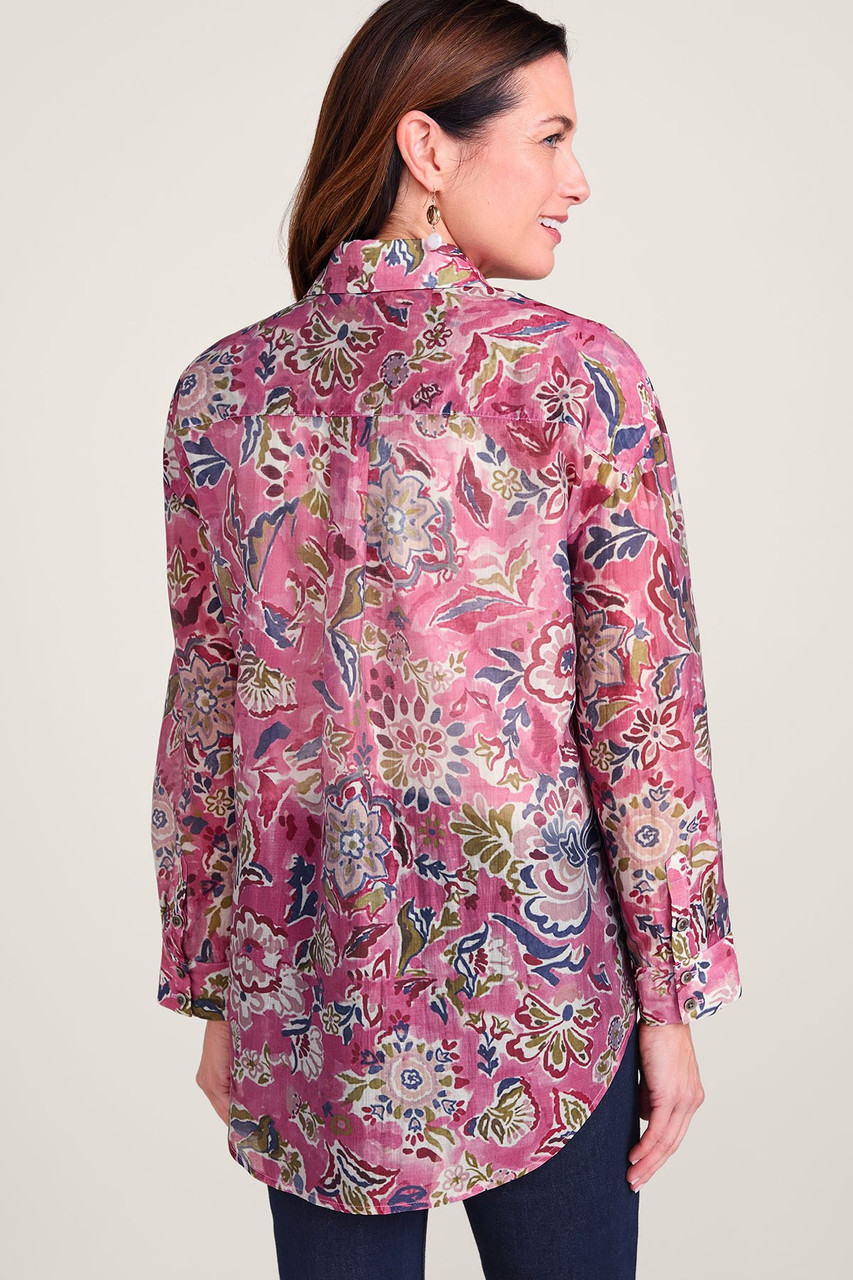 Petals In Bloom LS Button Front Tunic - image 5