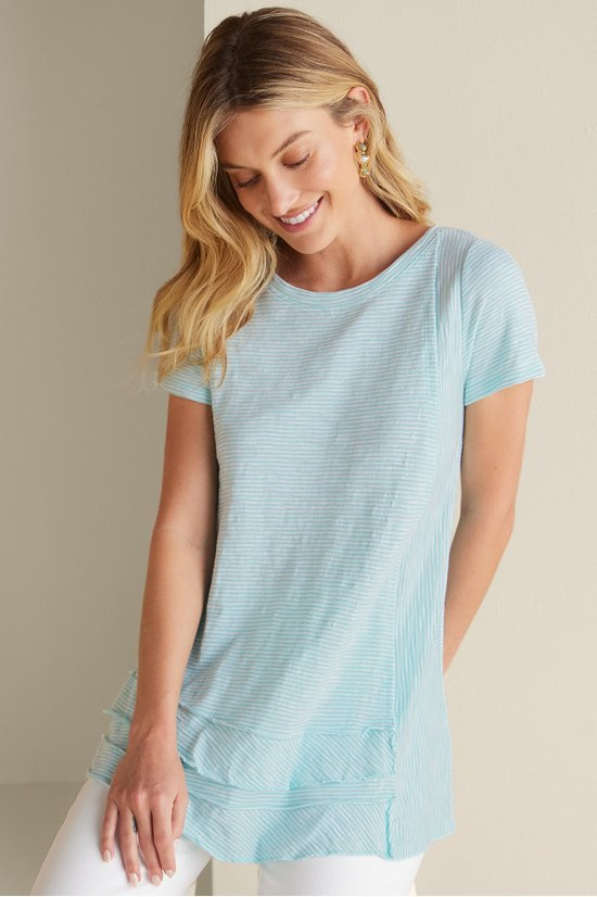 Coco Pima Short Sleeve Tunic Tee - image 2