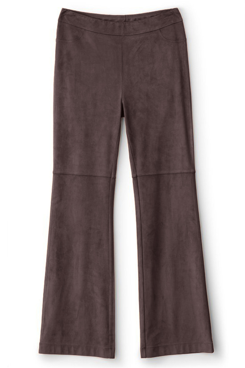 Faux Suede Pull-On Bootcut Pants - image 4