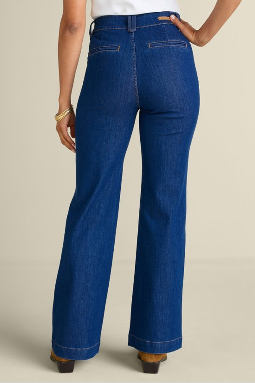 【MODERNIF】Four Season Stand Semi Wide Denim Pants The Ultimate Denim Trouser Jeans