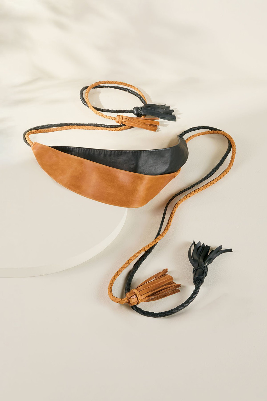 Rope Leather Wrap Belt