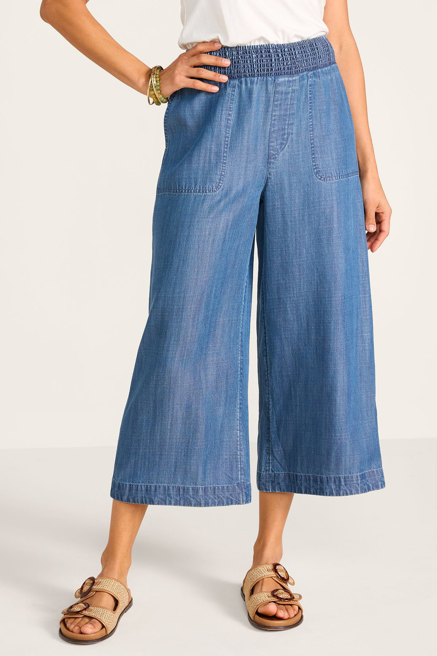 TENCEL™ Wide Leg Pull On Crops