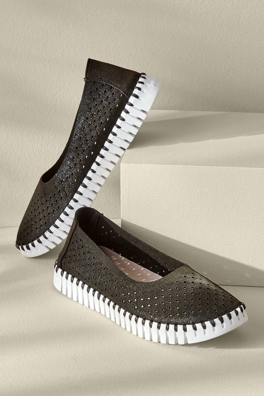 Ilse Jacobsen Tulip Metallic Flats - Womens Flats: O&C Butcher
