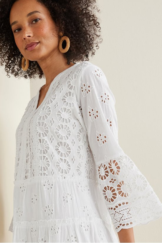 Cordelia Dress in White