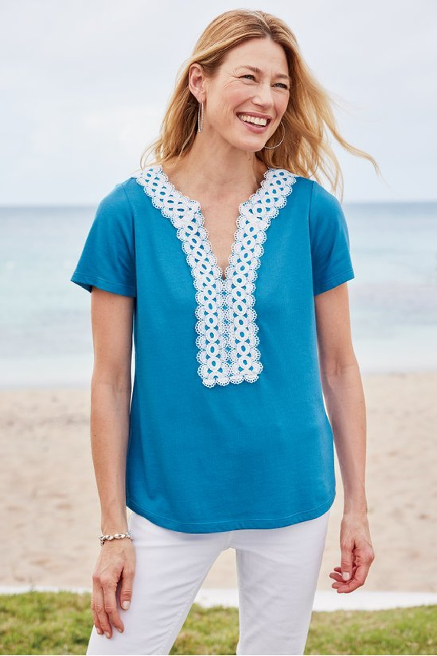 ●Bad Blue● Sheer Dot Buttons Baby Tee (Navy) MTOP4631_1_grande.jpg?v=1723646664