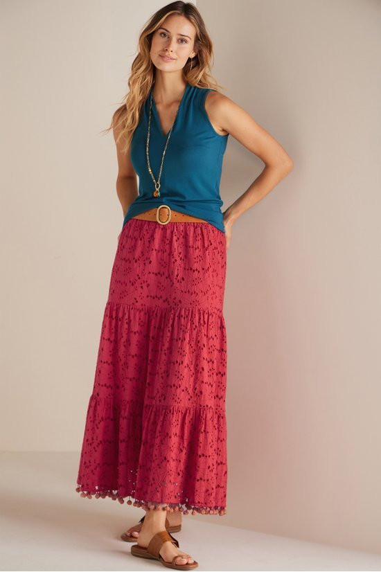 Lucia Eyelet Skirt - image 3