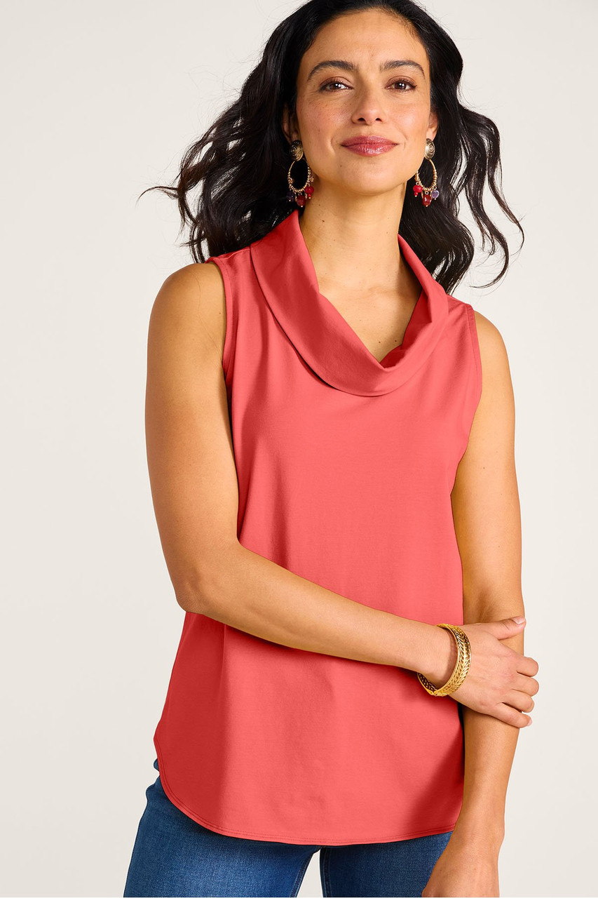 Madison S/L Cowl Neck Tank - image 2