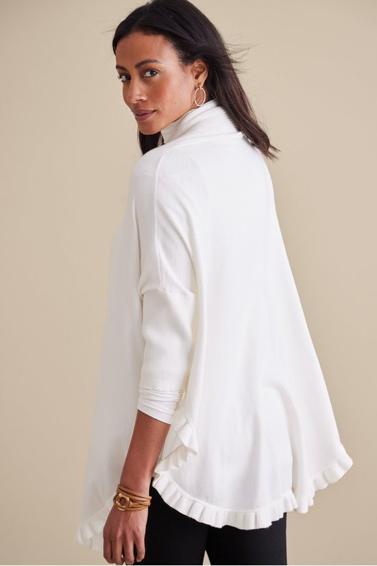 Draped Ruffle Cardigan - image 3