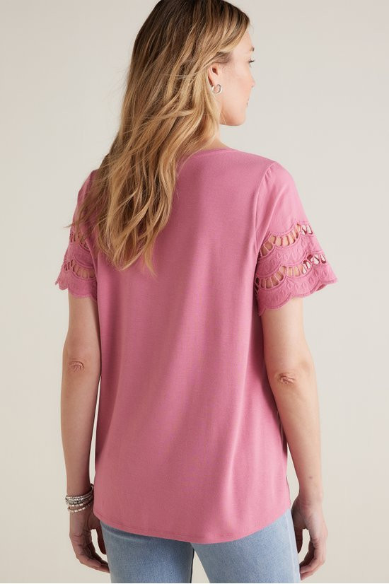 Vietta Eyelet Tee - image 5