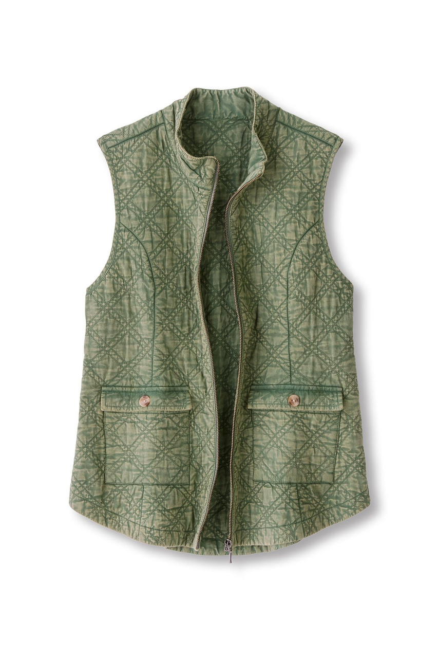 Lightweight Quilted Zip Front Vest - image 3