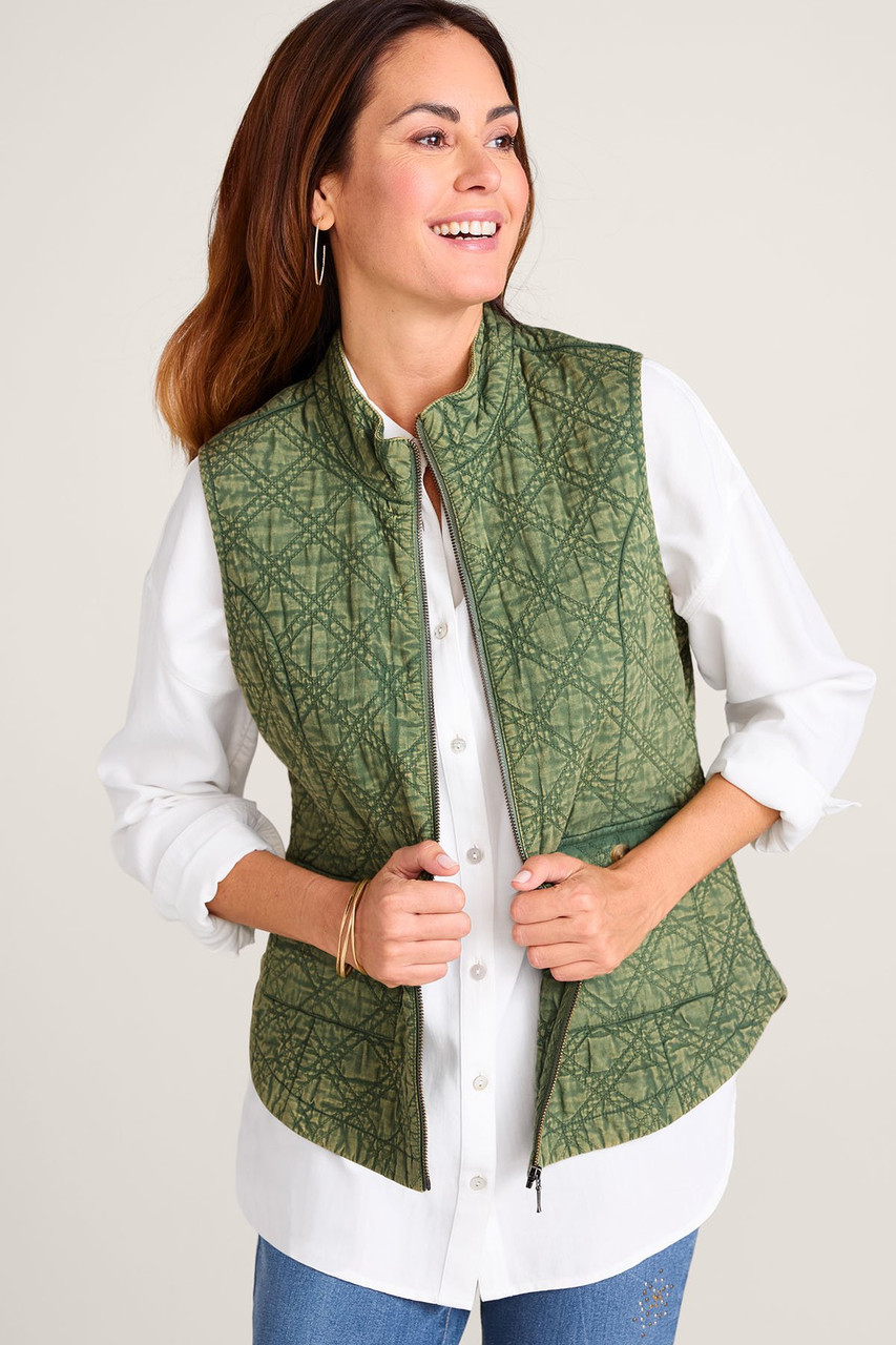 Lightweight Quilted Zip Front Vest - image 2