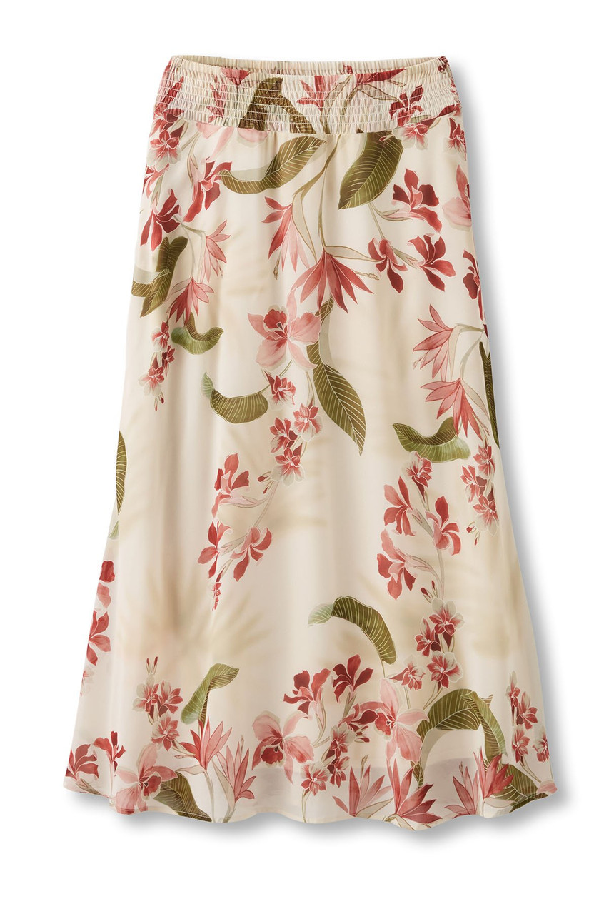 Desert Palm Print Pull On Maxi Skirt - image 3