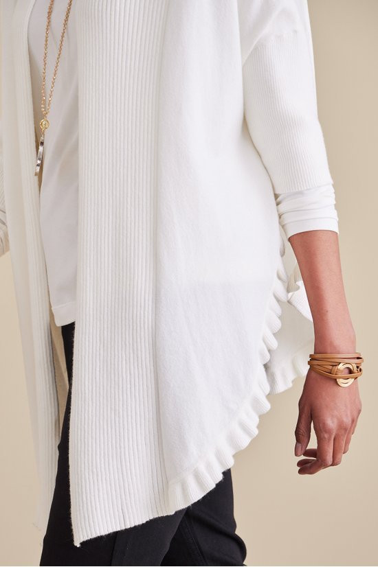 Draped Ruffle Cardigan - image 5