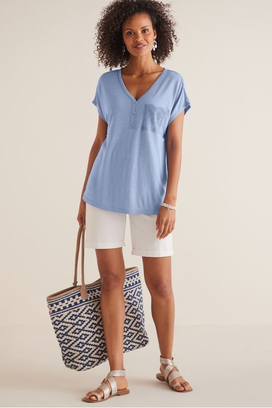 Linen-Blend Corfu Top - image 3