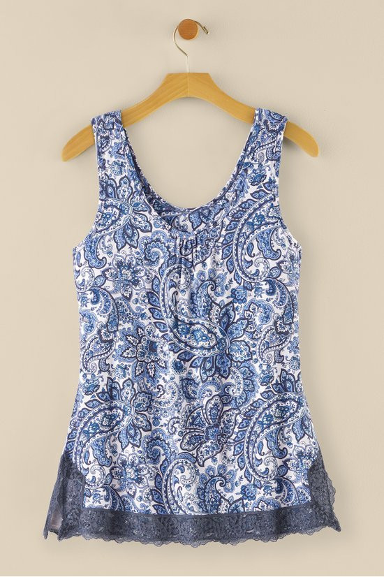 Evania Bamboo Shelf Bra Sleep Tank - image 3