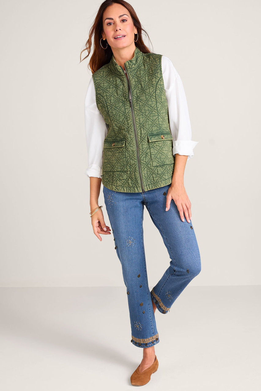 Lightweight Quilted Zip Front Vest - image 4