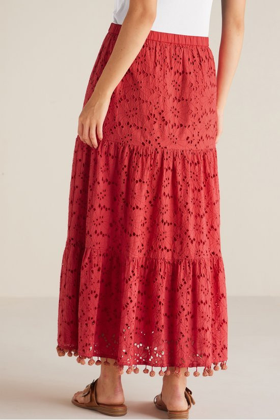 Lucia Eyelet Skirt - image 5