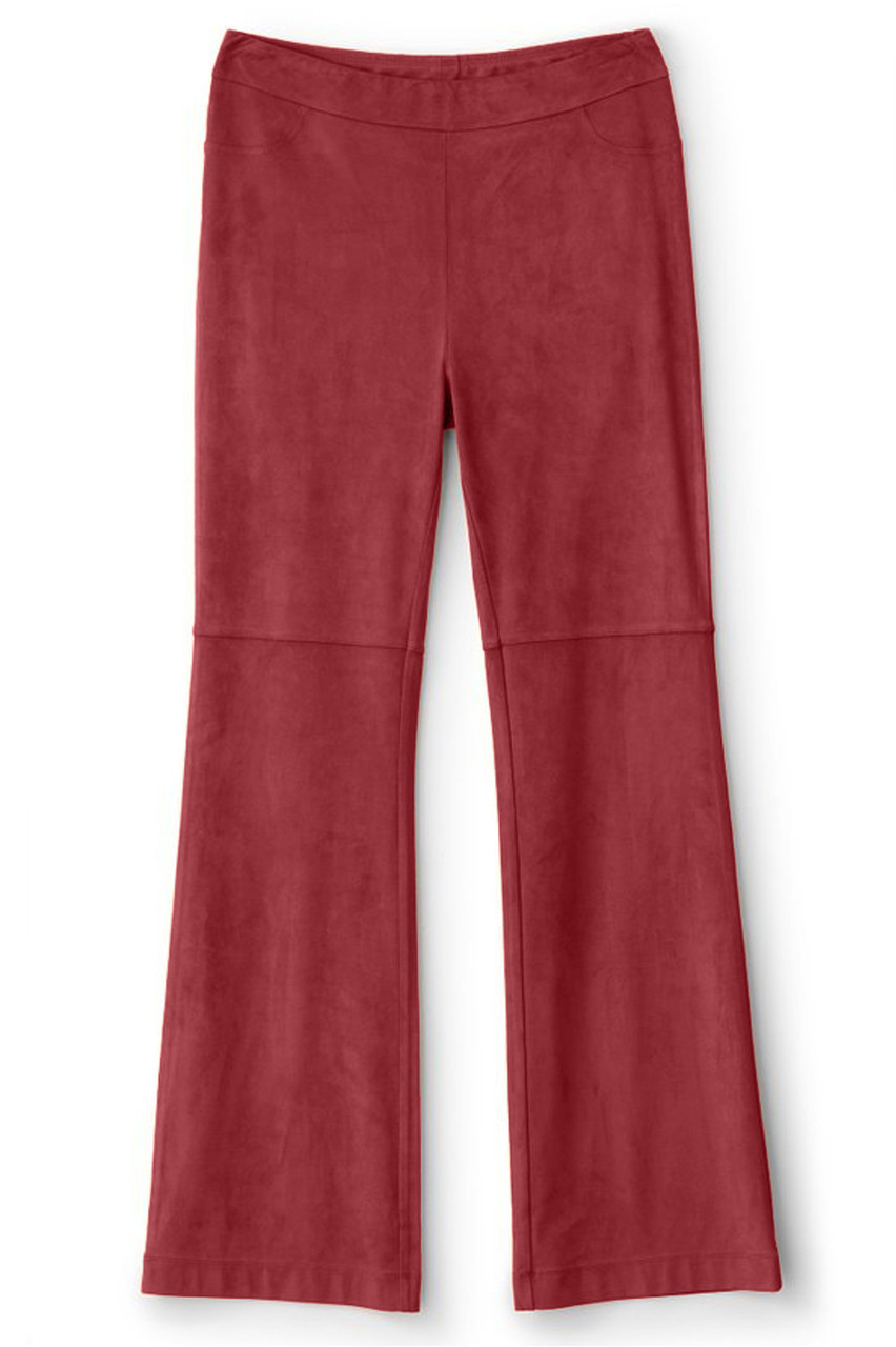 Faux Suede Pull-On Bootcut Pants - image 2