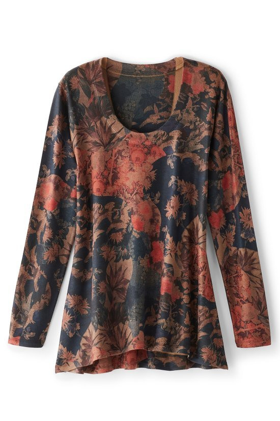 Tulip Connie Womens Tunic in Manhattan Stripe
