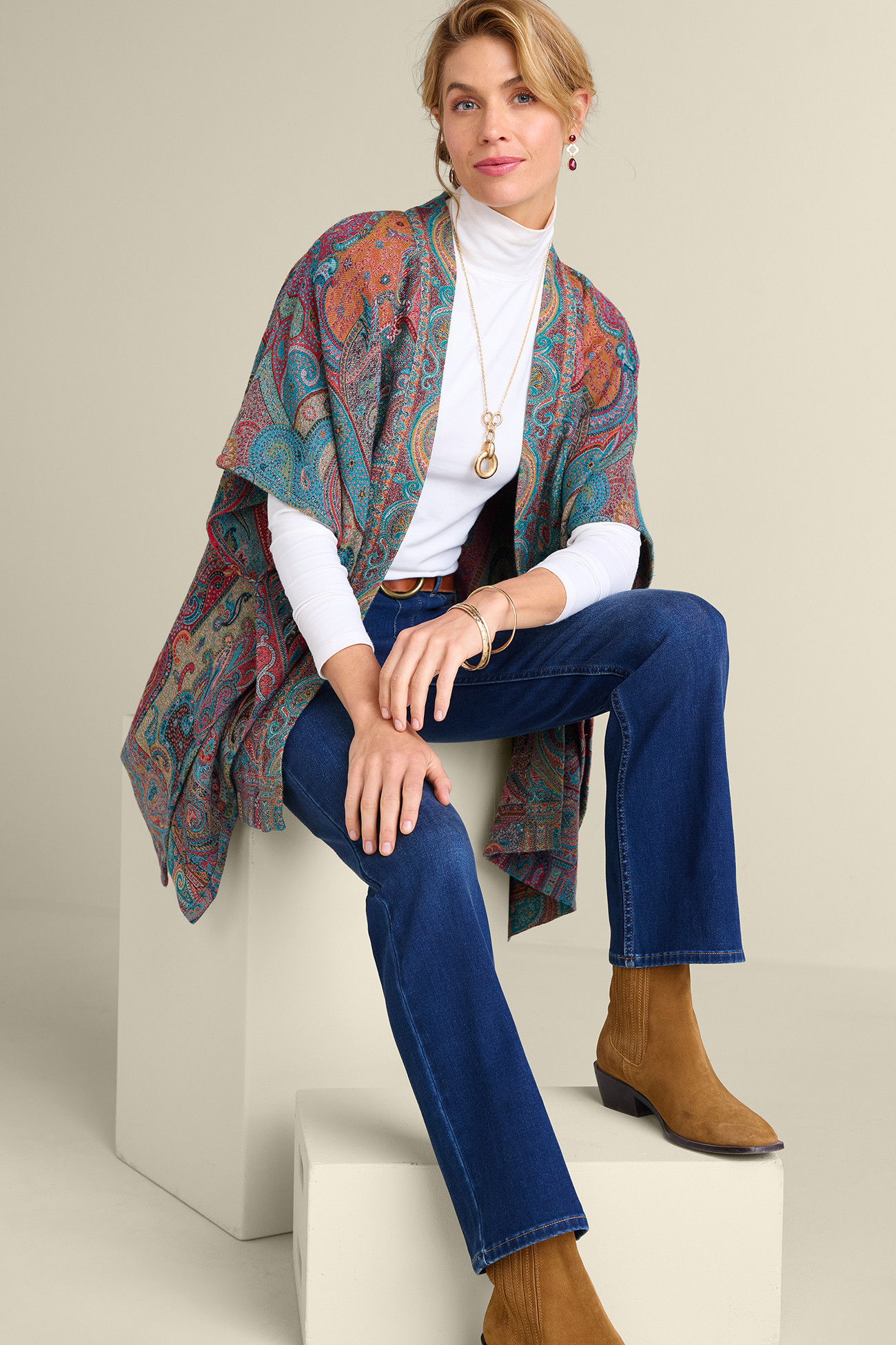 Rhea French Linen Kimono Charcoal