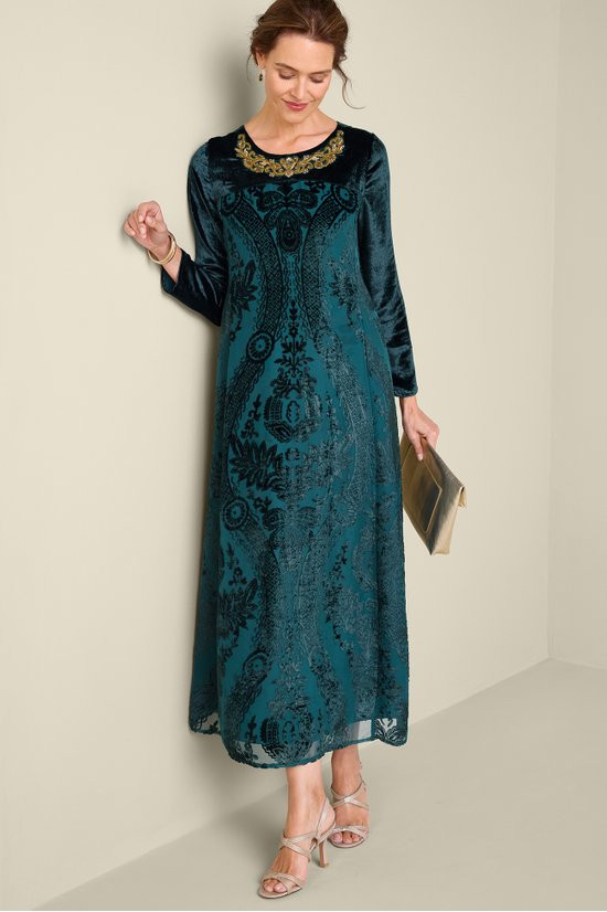 Millie Dress- Burnout Velvet