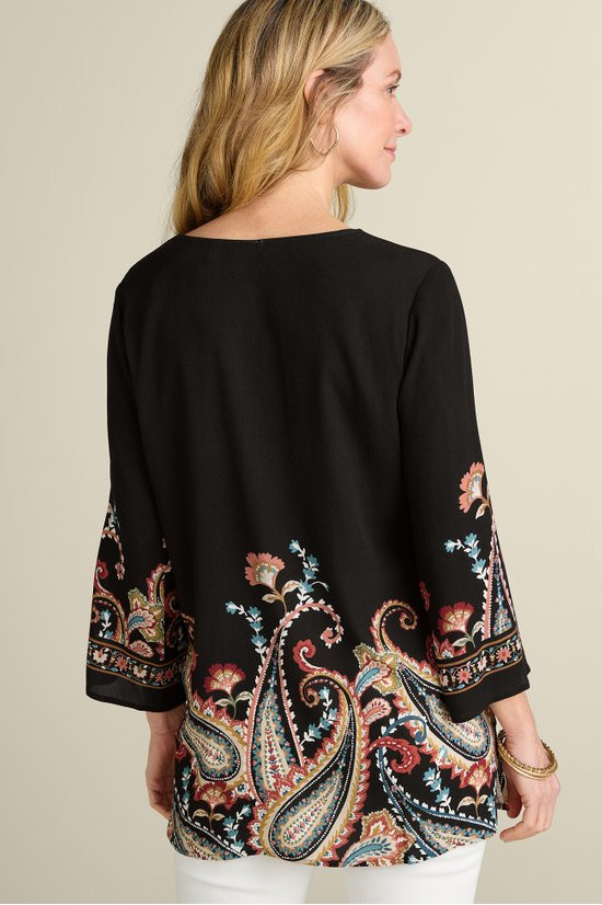 Paloma Tunic, 3/4 Sleeve, Meadow