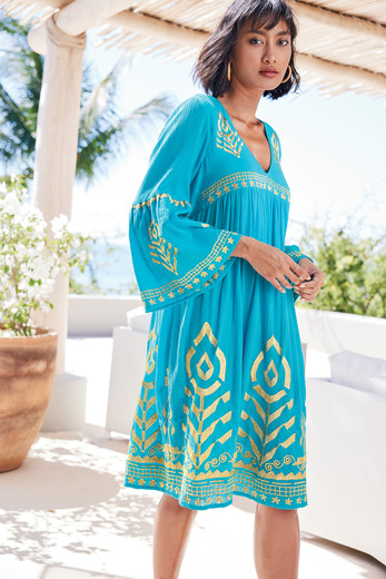 sachin and babi light blue dress Top Picks of Holiday Dresses for Women: Find Your Festive Holiday Dres –  yewendress main image 1